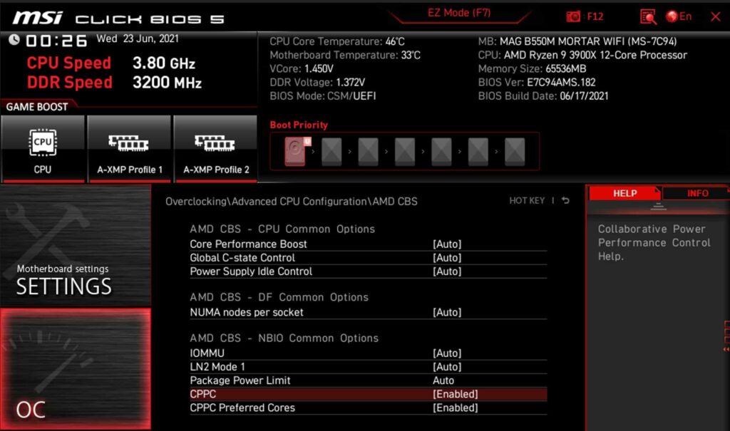 Operating System Configuration